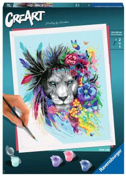 PEINTURE À NUMÉROS CREART RAVENSBURGER - BOHO LION 